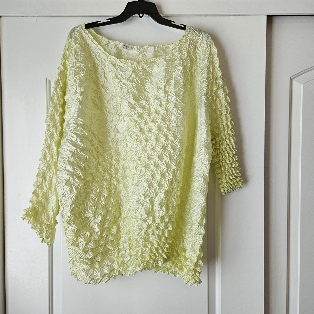 Magic Scarf XL - 4X Neon Green Yellow Kawaii Cyber Punk Stretch‎ Futuristic